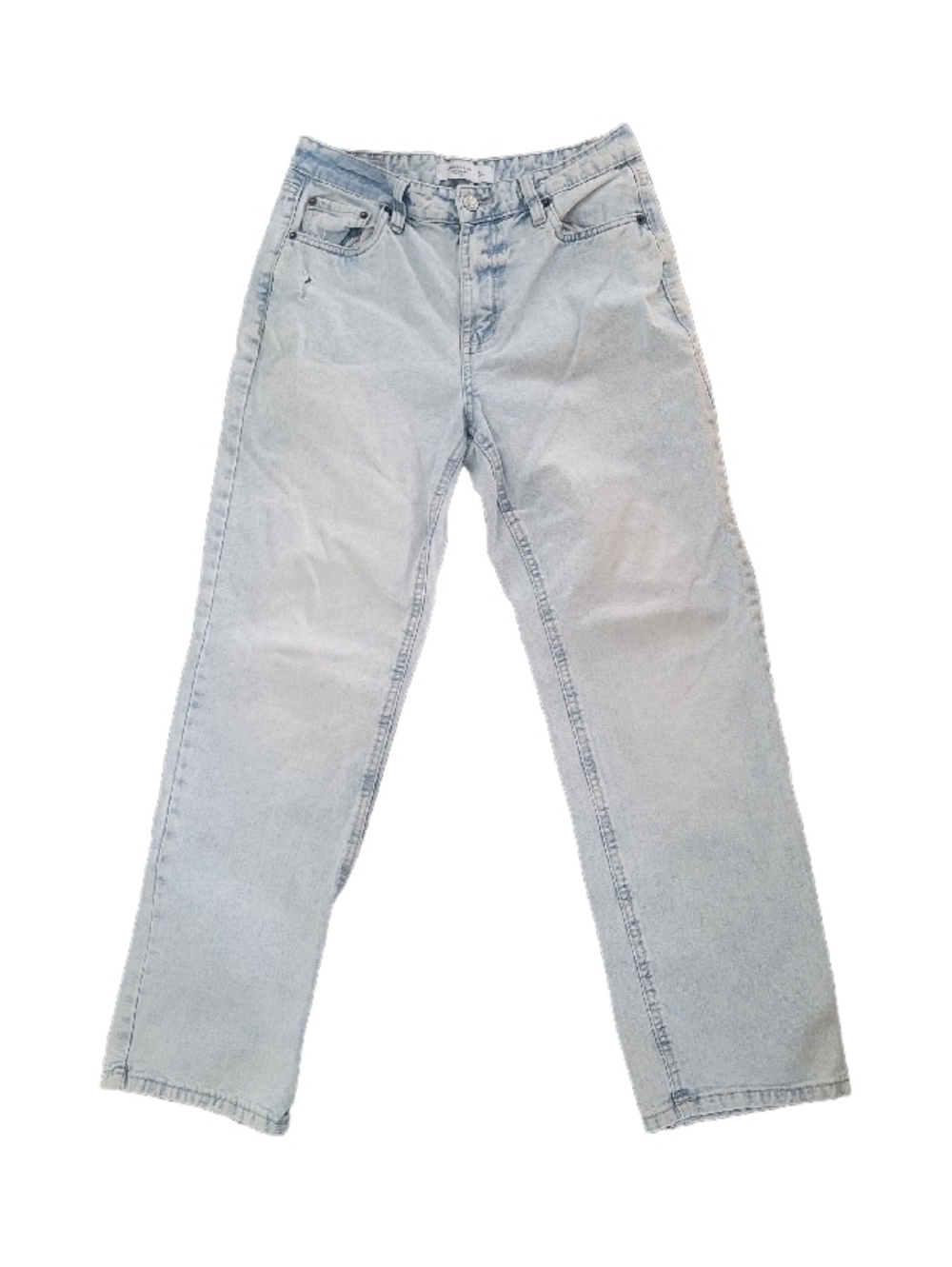 AEROPOSTALE Super High - Rise Light Wash Straight Leg Jeans Size 8/29W
